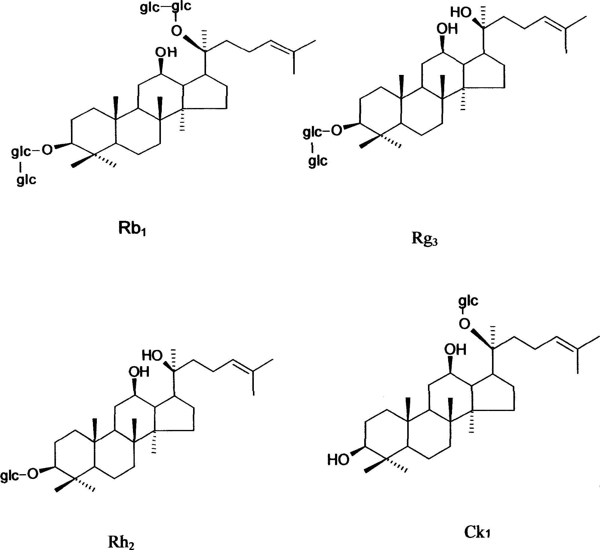 Use of ginsenosides Rh2, Ck and Rg3 in increasing myocardial contractility