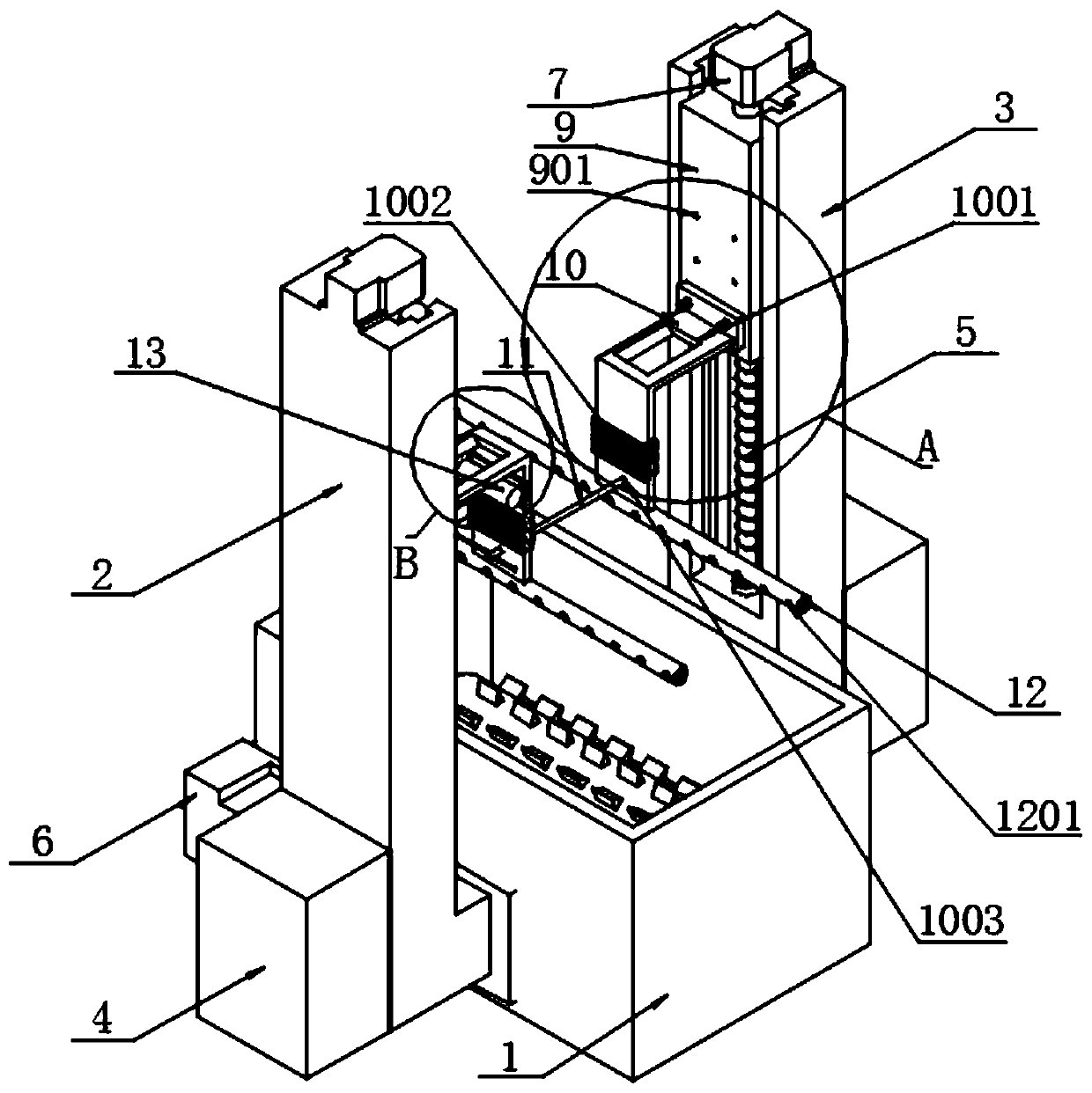 Electrophoresis auxiliary device for automobile parts production