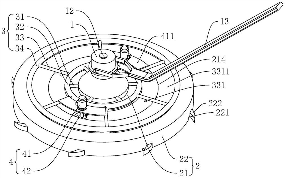 Concrete pavement leveling device for highway construction