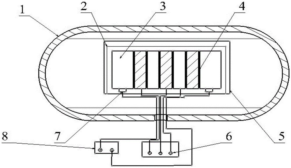 Self-resistance electric heating curing method for resin-based carbon fiber composite material