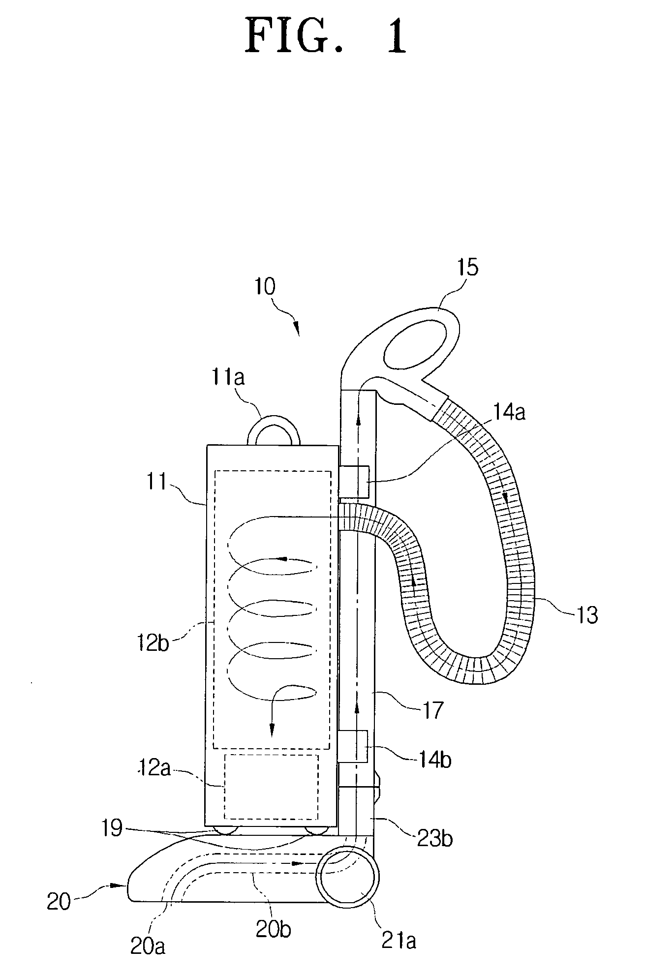 Suction port assembly of vacuum cleaner