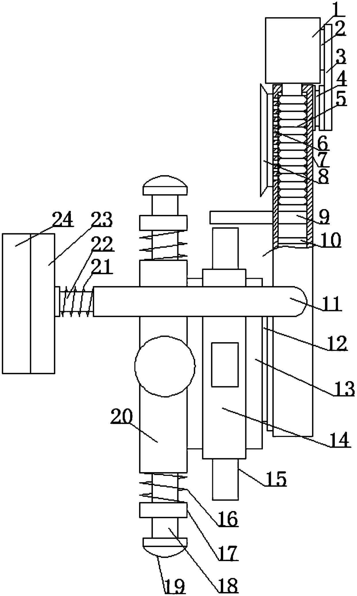 Conveniently installed agricultural automobile cleaning device