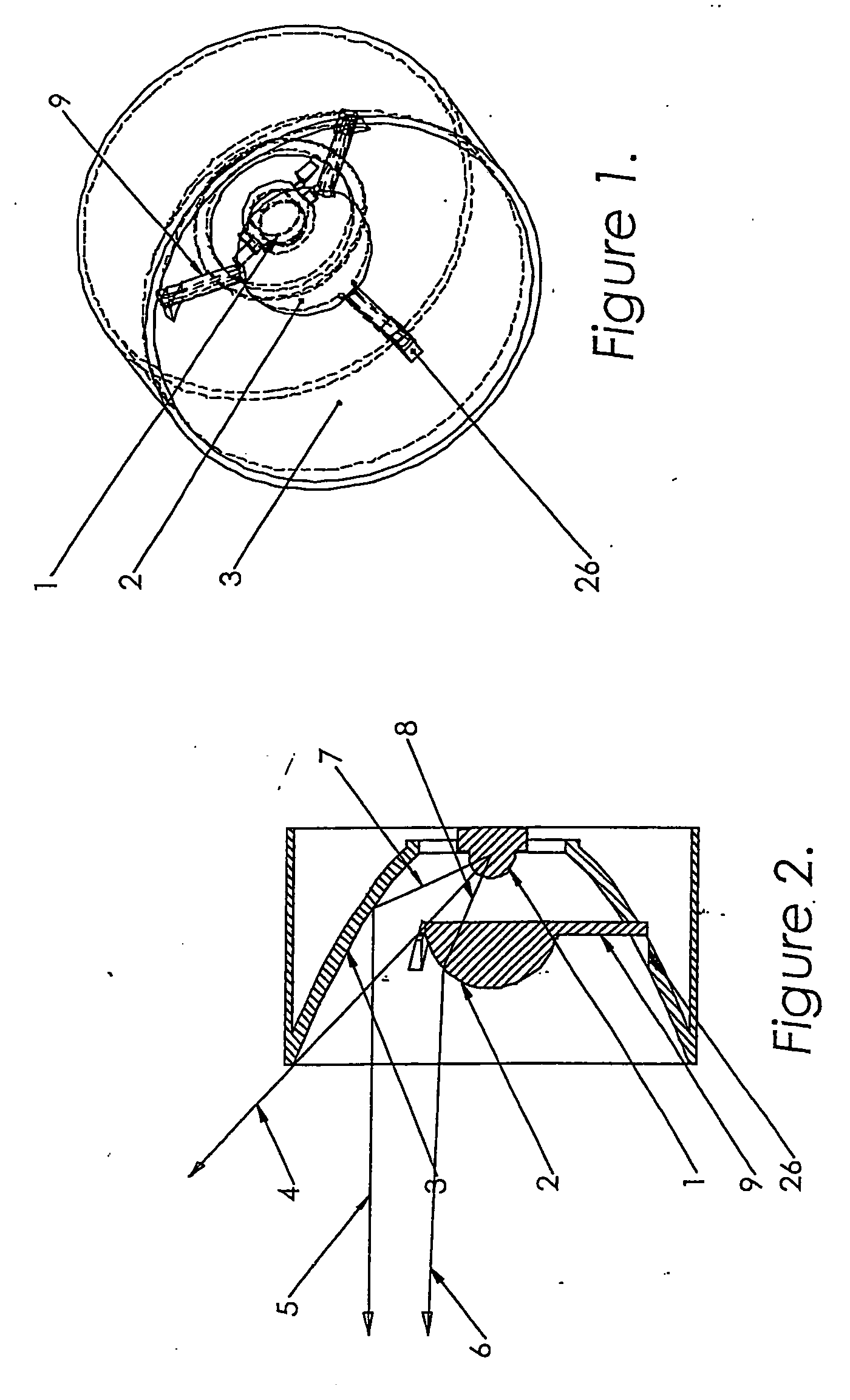 Light zoom source using light emitting diodes and an improved method of collecting the energy radiating from them