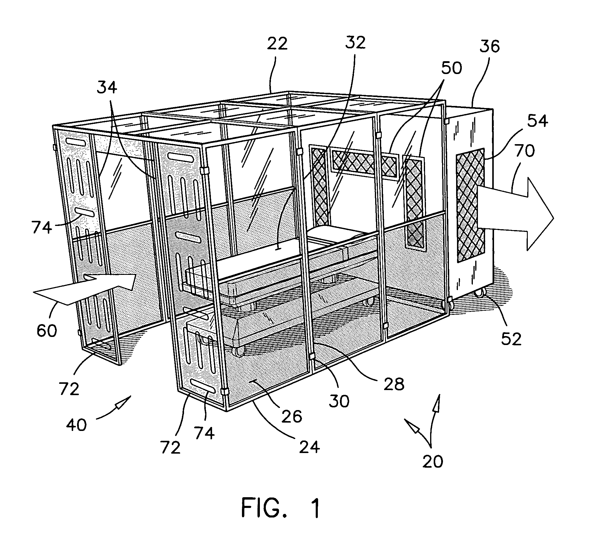 Patient isolation module and use thereof