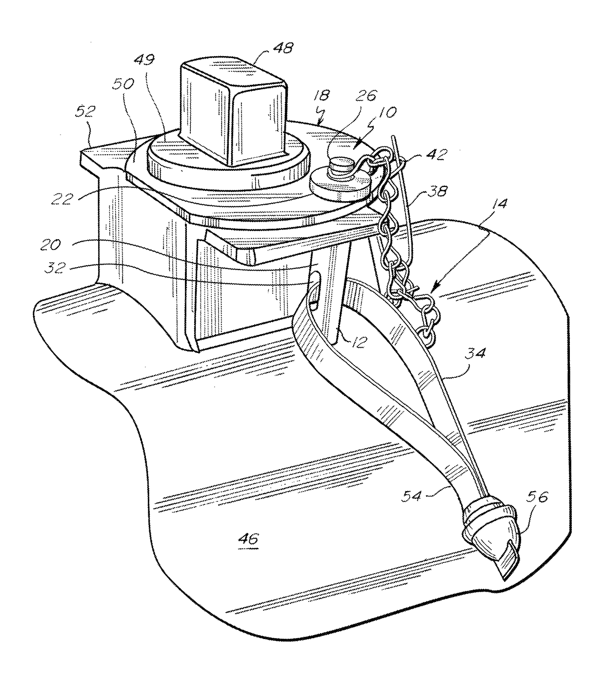 Oil tank valve dart that holds oil tank valve closed and that further holds seal to be destroyed to remove dart