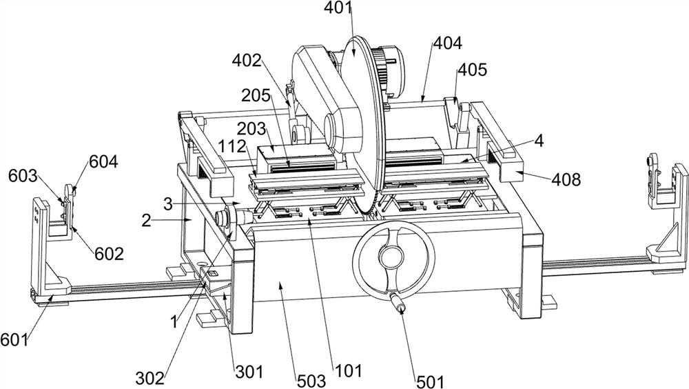 Power distribution cabinet profile cutting equipment with impact deformation prevention function