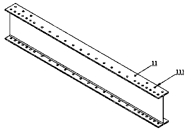 Combined type section steel support rod piece