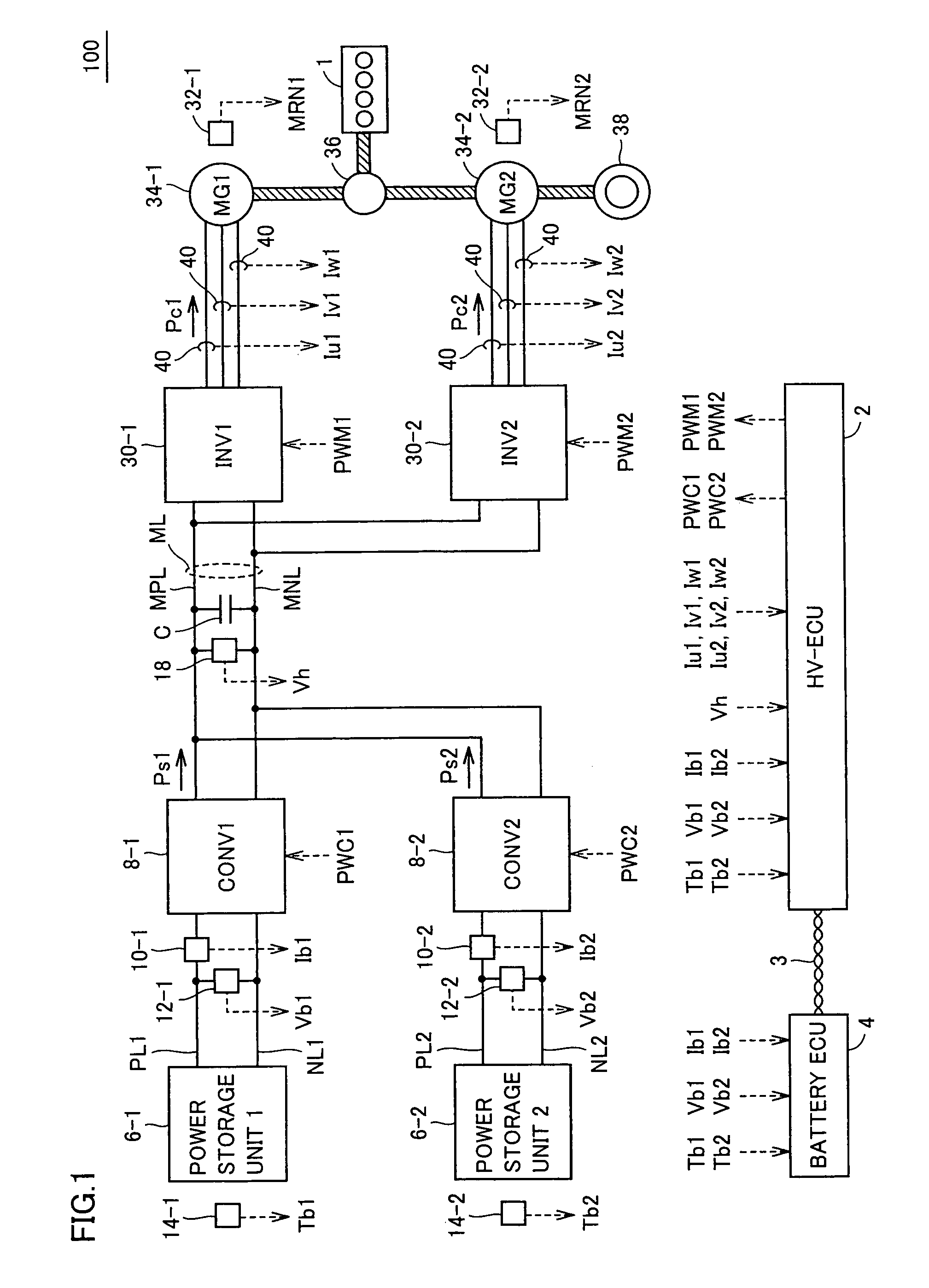 Driving force generation system, vehicle using the system, and method for controlling the system