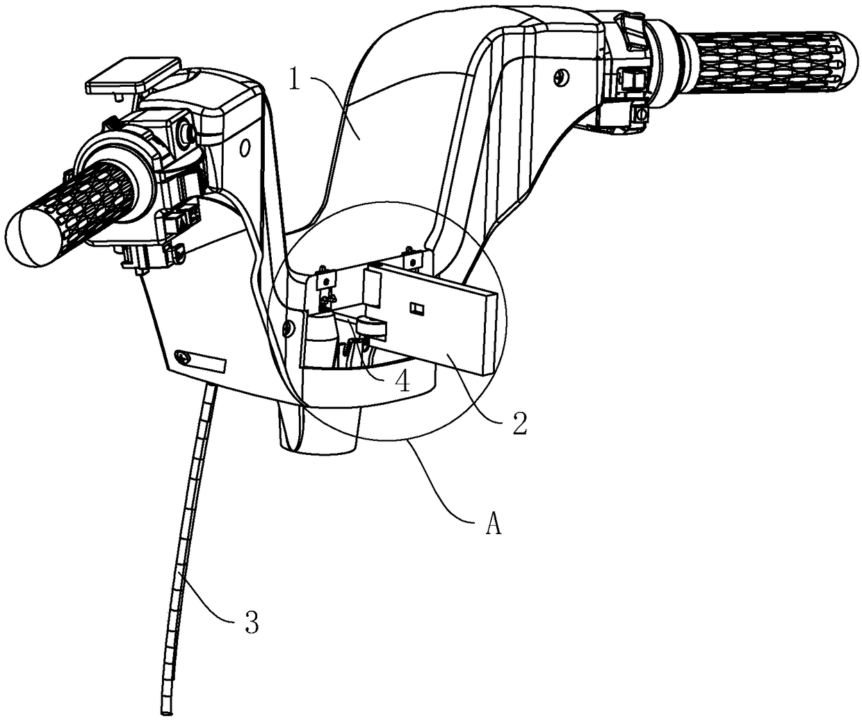 Parking system with handbrake direction control mechanism