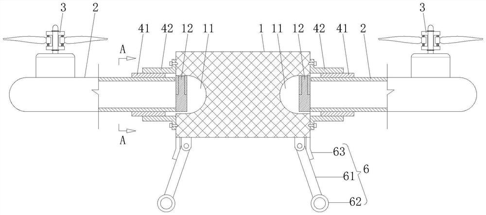 Multi-rotor unmanned aerial vehicle capable of being quickly folded