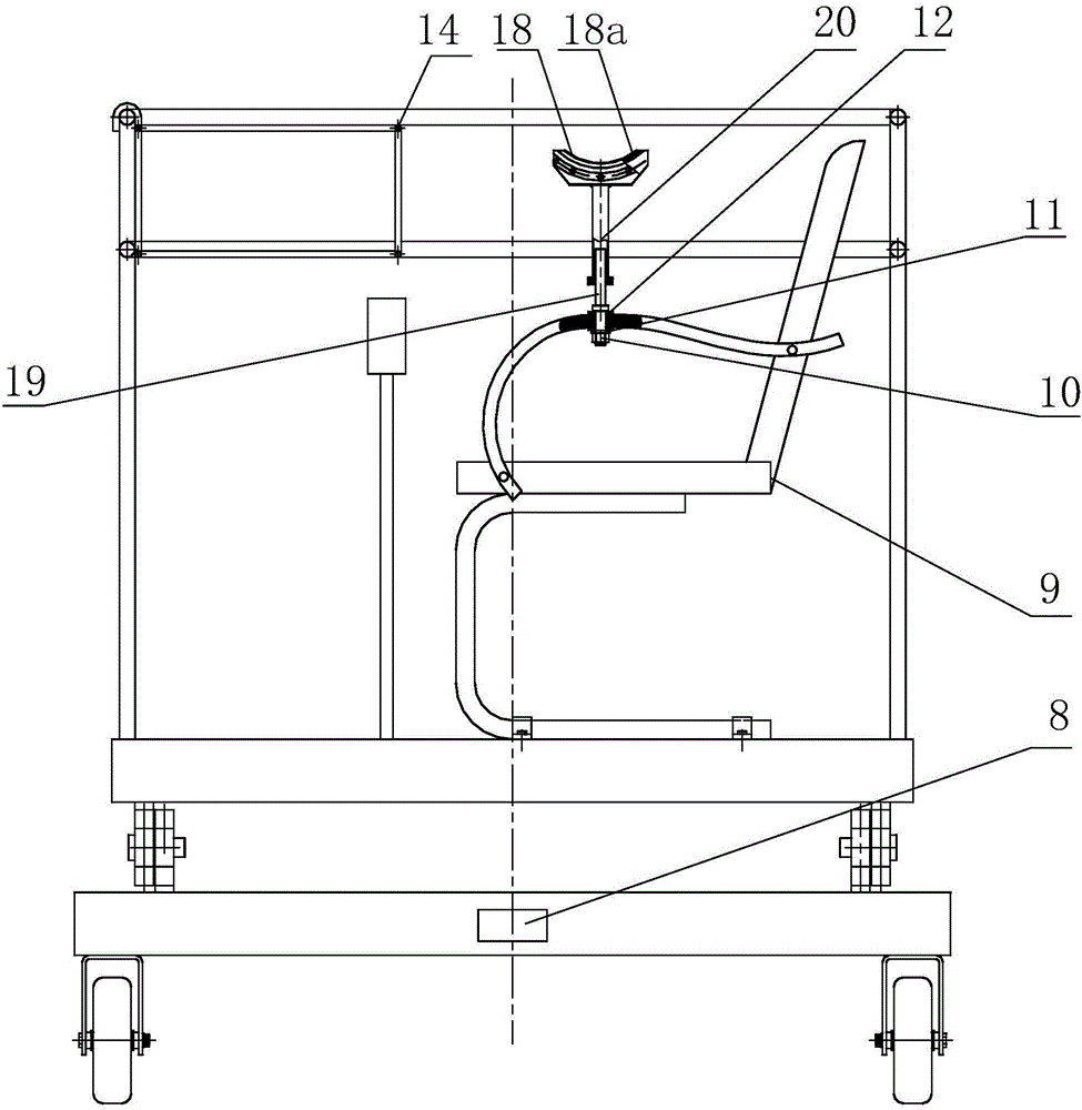 Special vehicle for airplane outer wing and horizontal tail composite material detection