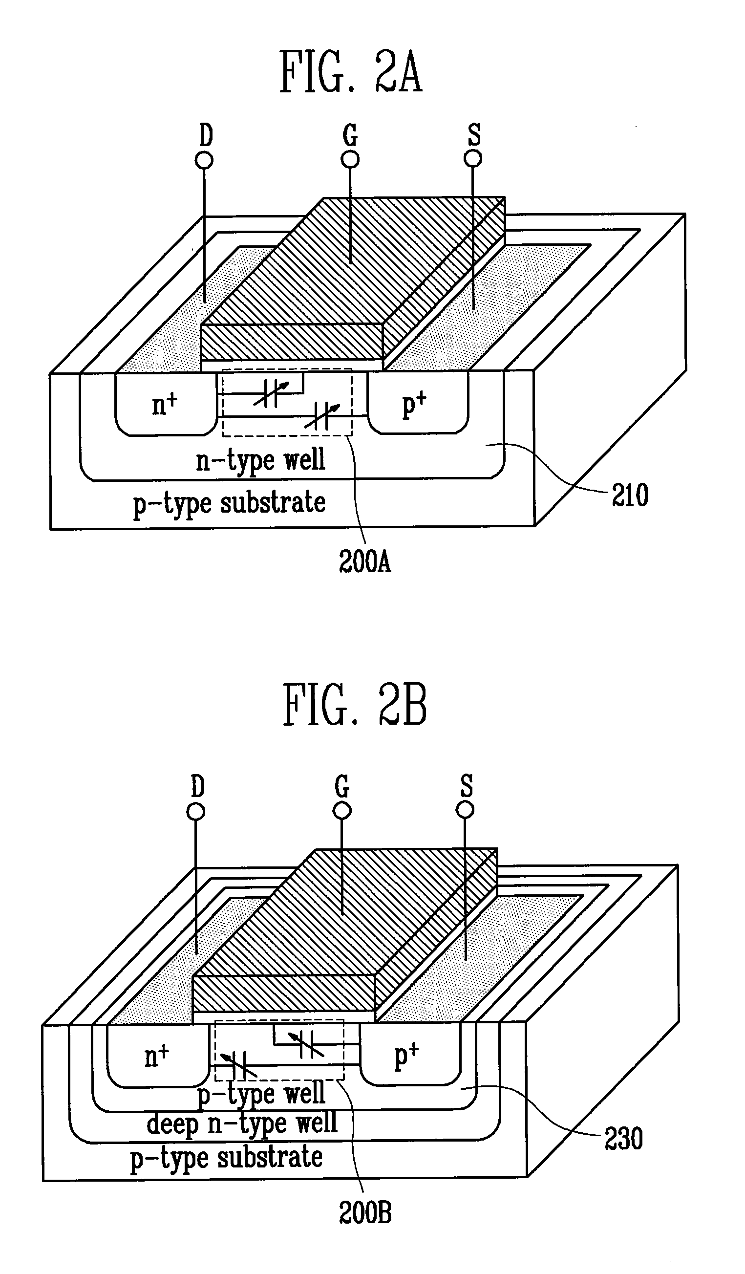 Differential varactor using gated varactor