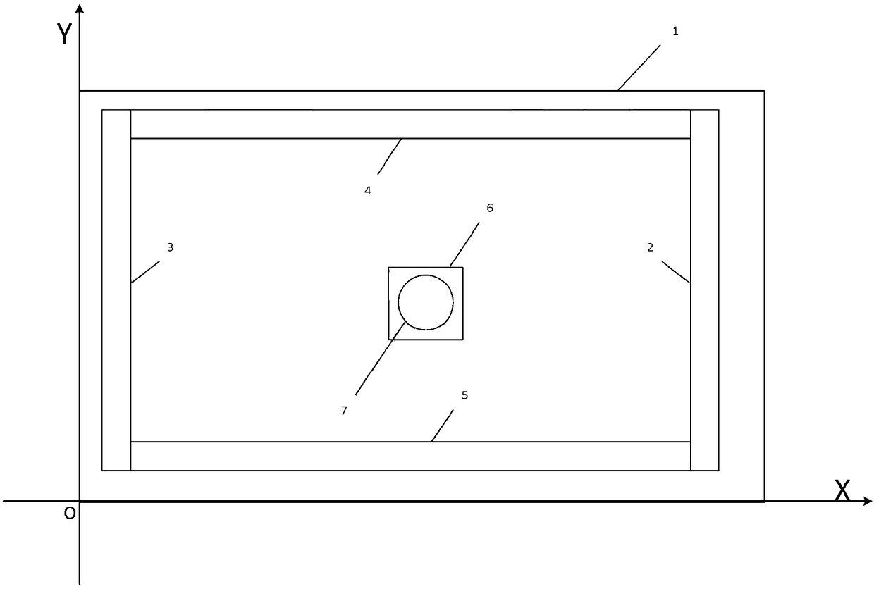 Energy carried positioning method in plane environment