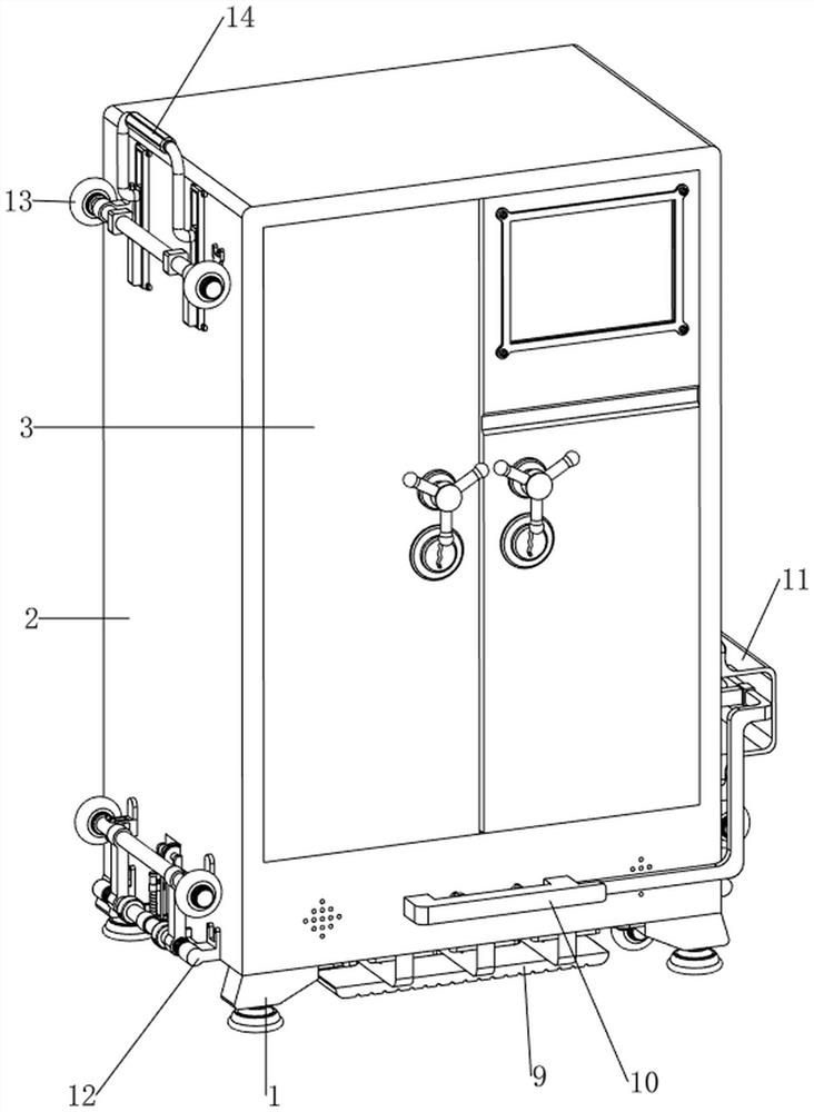 Bullet cabinet made of high-density and high-hardness material