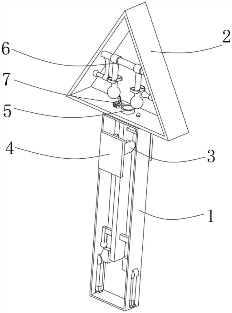 Warning device for building construction