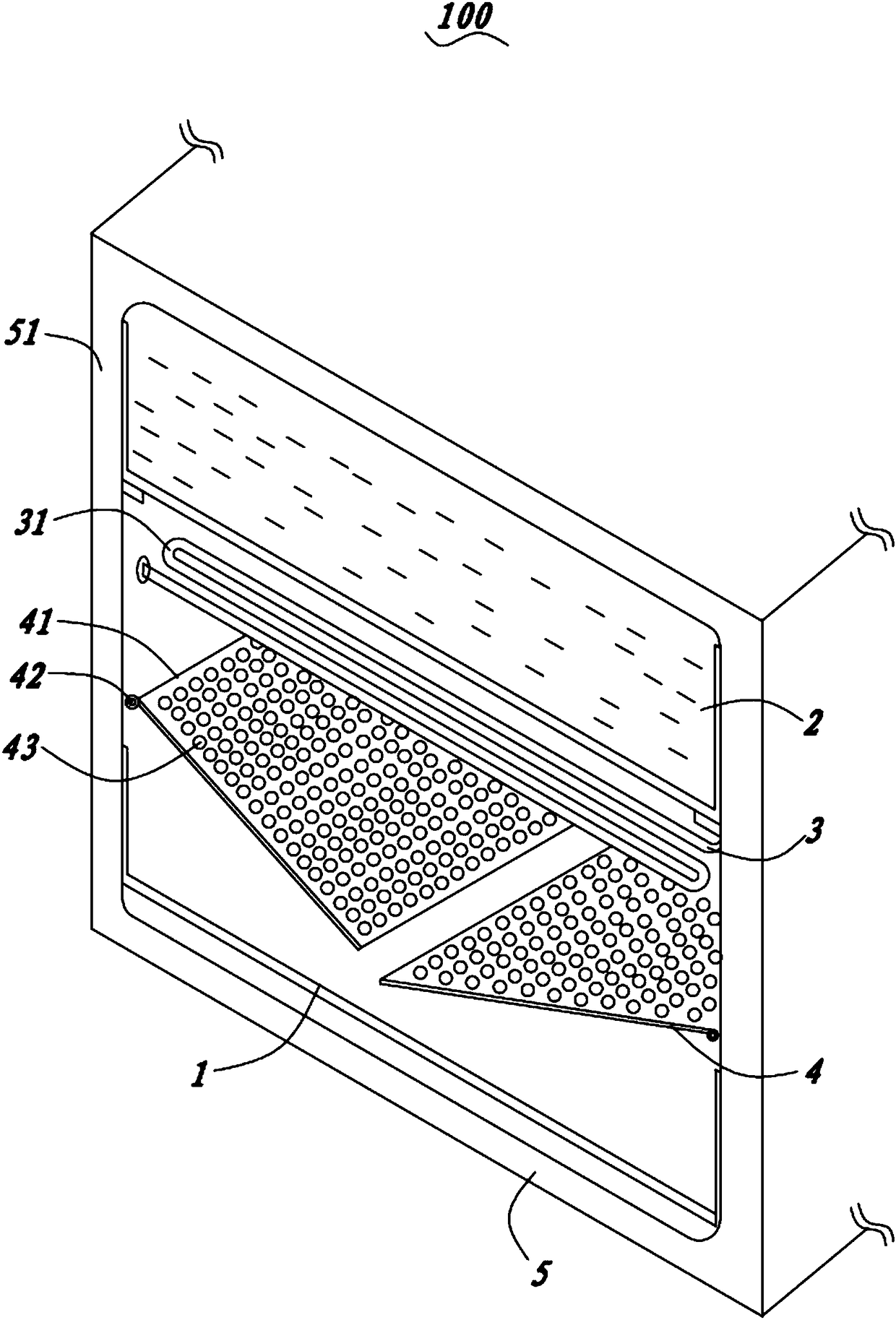 Ice glaze freshness retaining device, refrigerator and control method of refrigerator