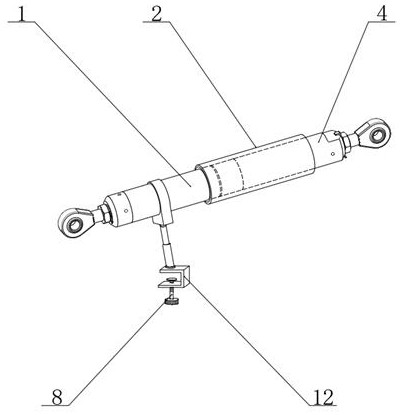 One-way adjustable canopy pull rod and using method