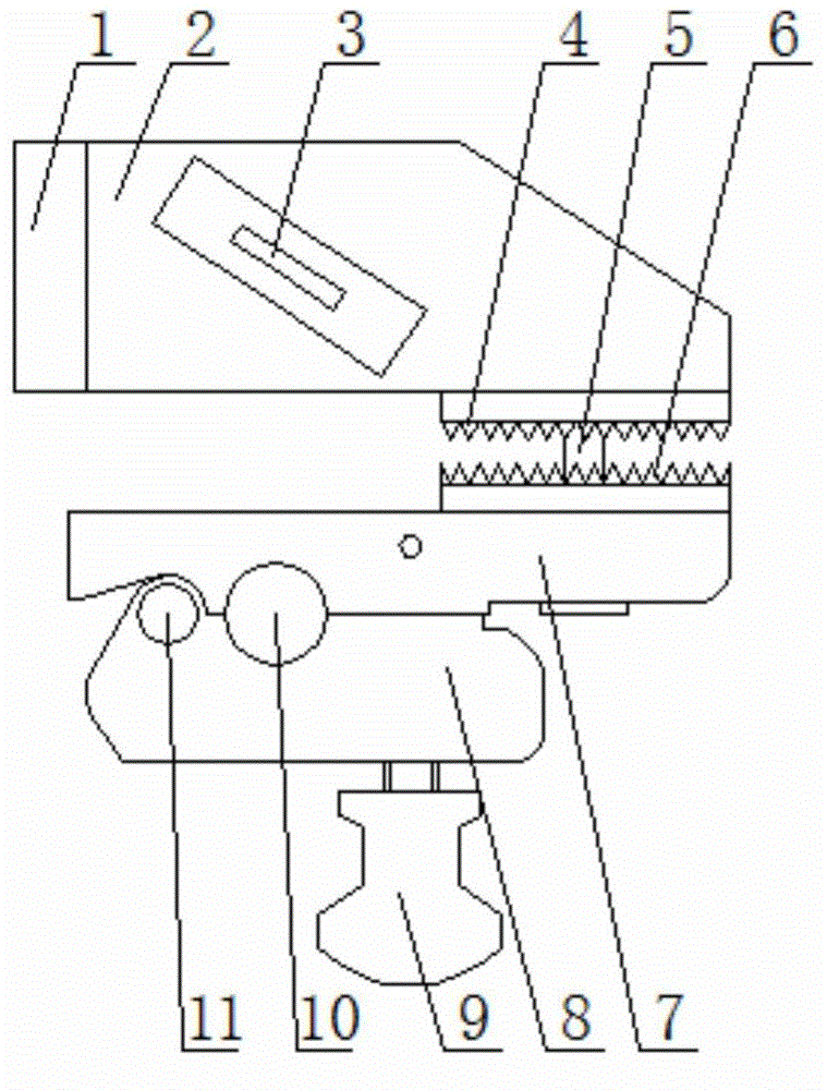 Thirty-five kV insulation locking rod fixing device special for live-line work and usage method therefor