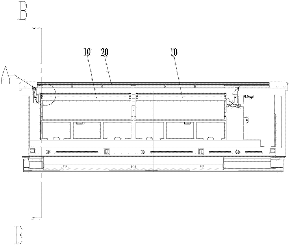 Air conditioner indoor unit, air inlet method for air conditioner indoor unit and air conditioner