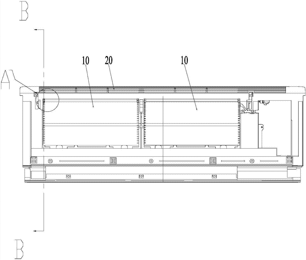 Air conditioner indoor unit, air inlet method for air conditioner indoor unit and air conditioner