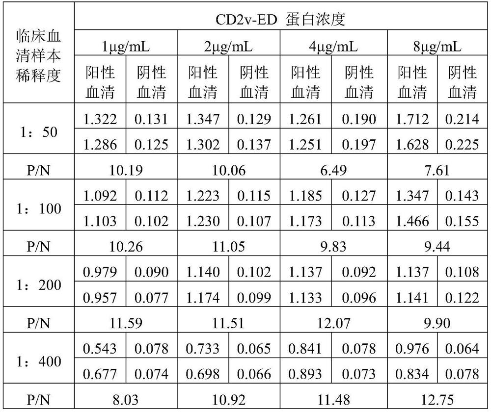 African swine fever virus CD2v extracellular domain recombinant protein and application thereof