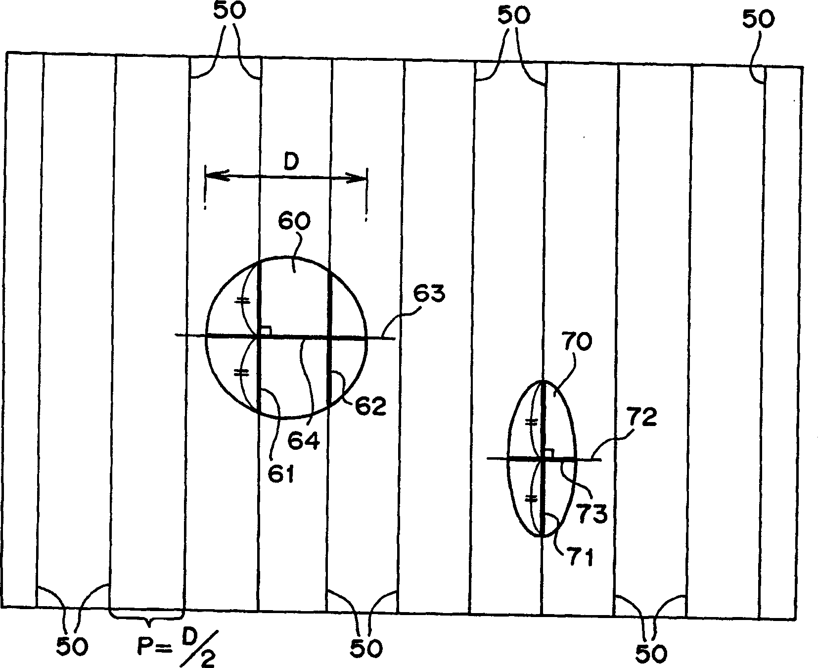 Method for extracting round area from fringe pattern