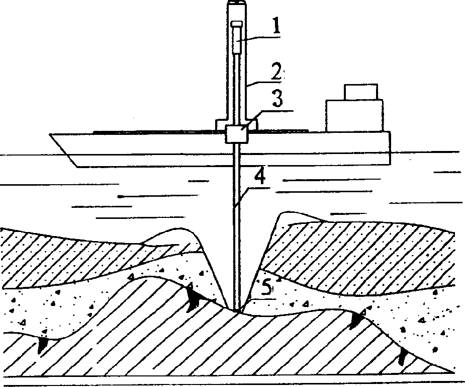 Reef blasting method in underwater complex geological condition