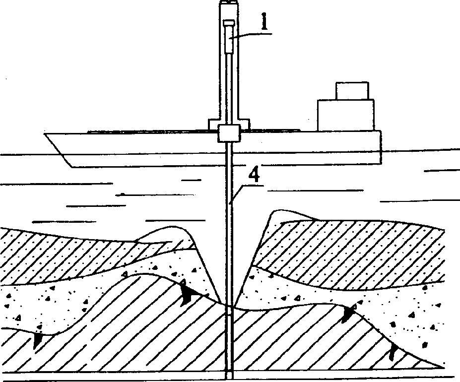 Reef blasting method in underwater complex geological condition