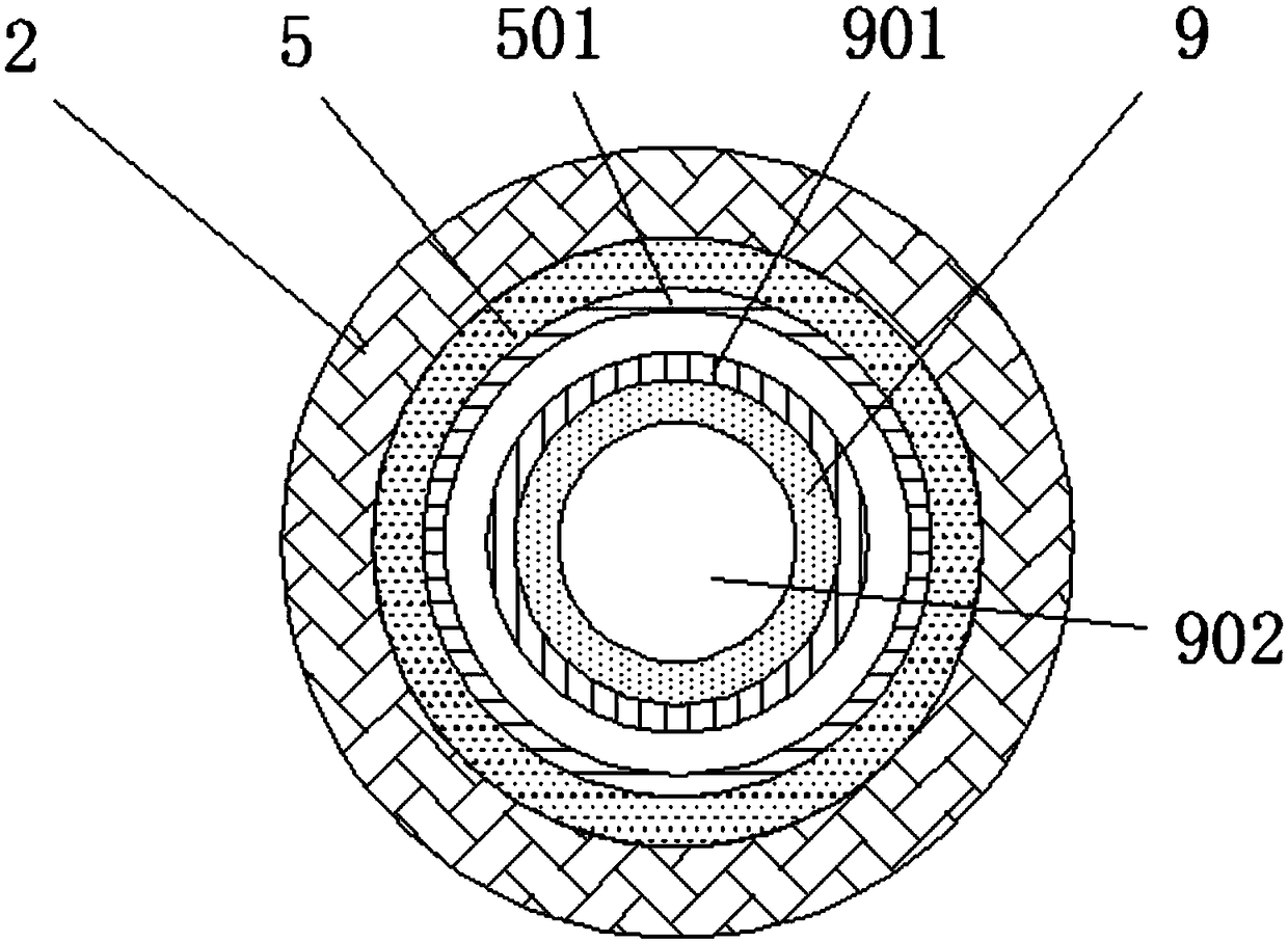 Novel anti-looseness single tube anti-seismic supporting hoisting device