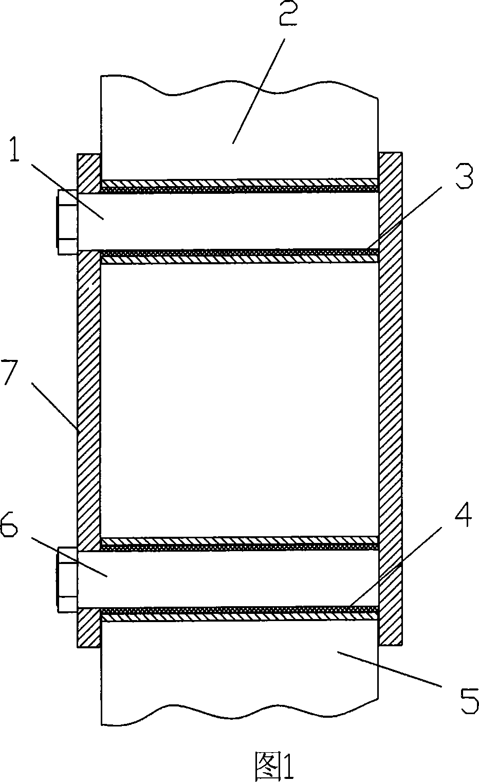 Connection structure capable of reducing car noise