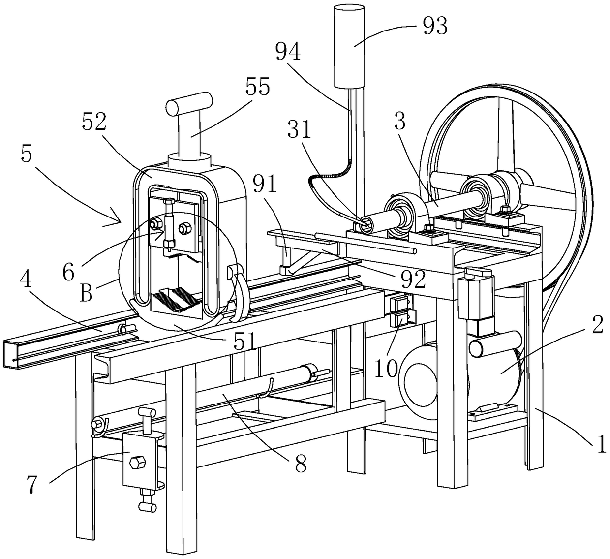 Washing machine for threaded workpieces