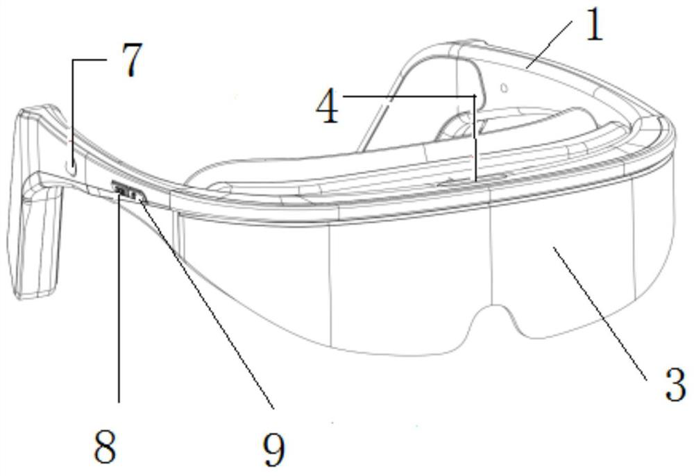 Visual training system combined with wearable intelligent hardware