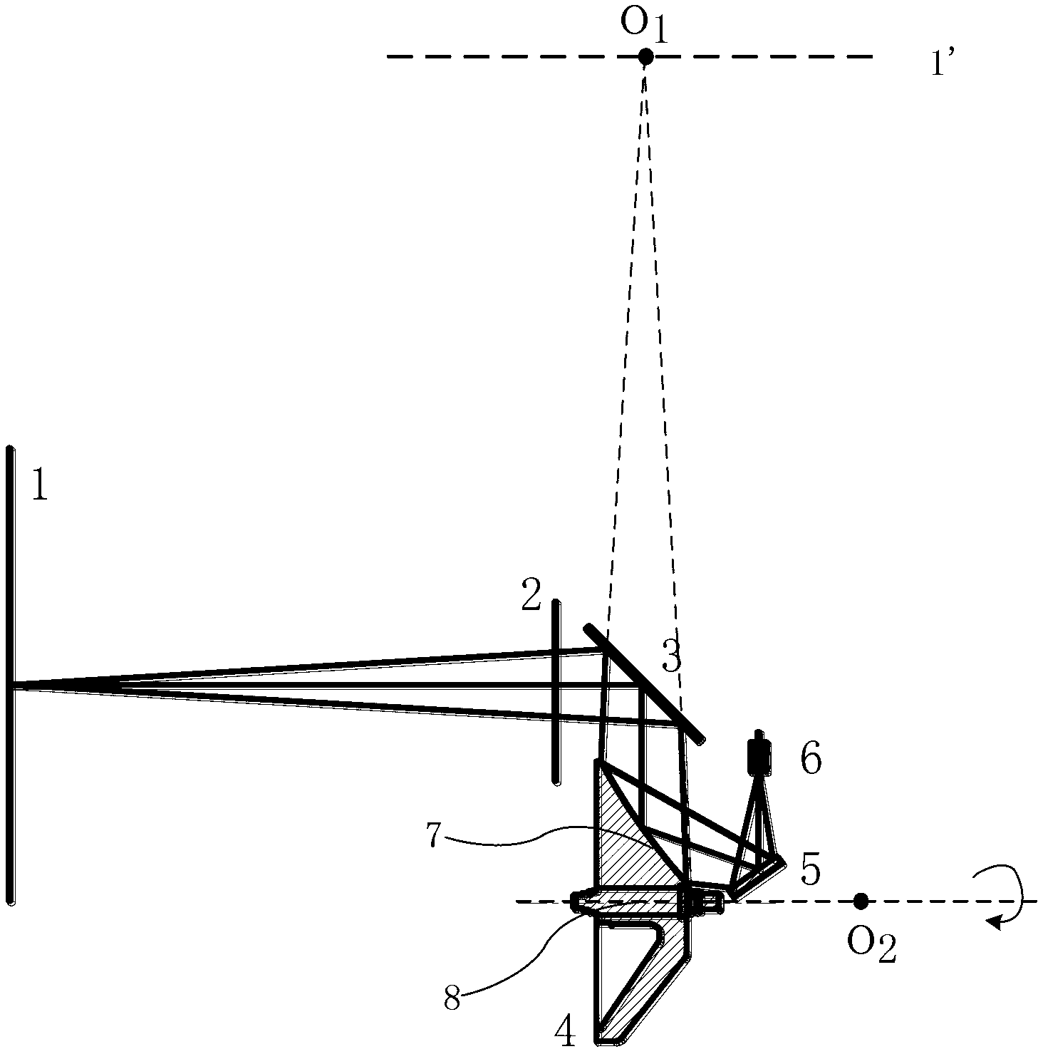 Total reflection type Terahertz-wave scanning imaging device