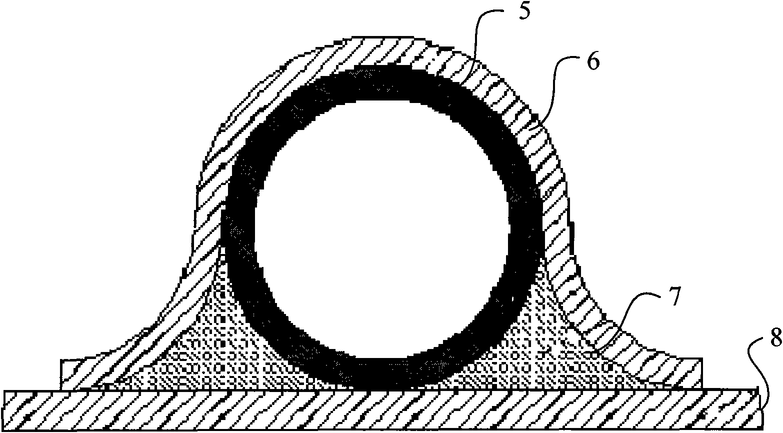 Anti-icing and deicing method for civil aircraft adopting loop heat pipes