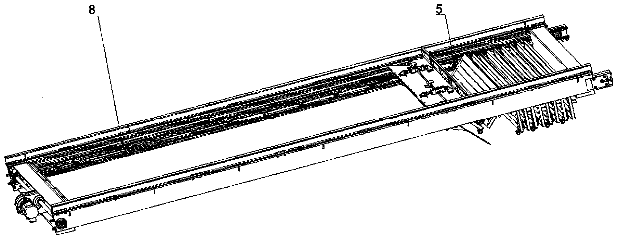 A tiled folding door system