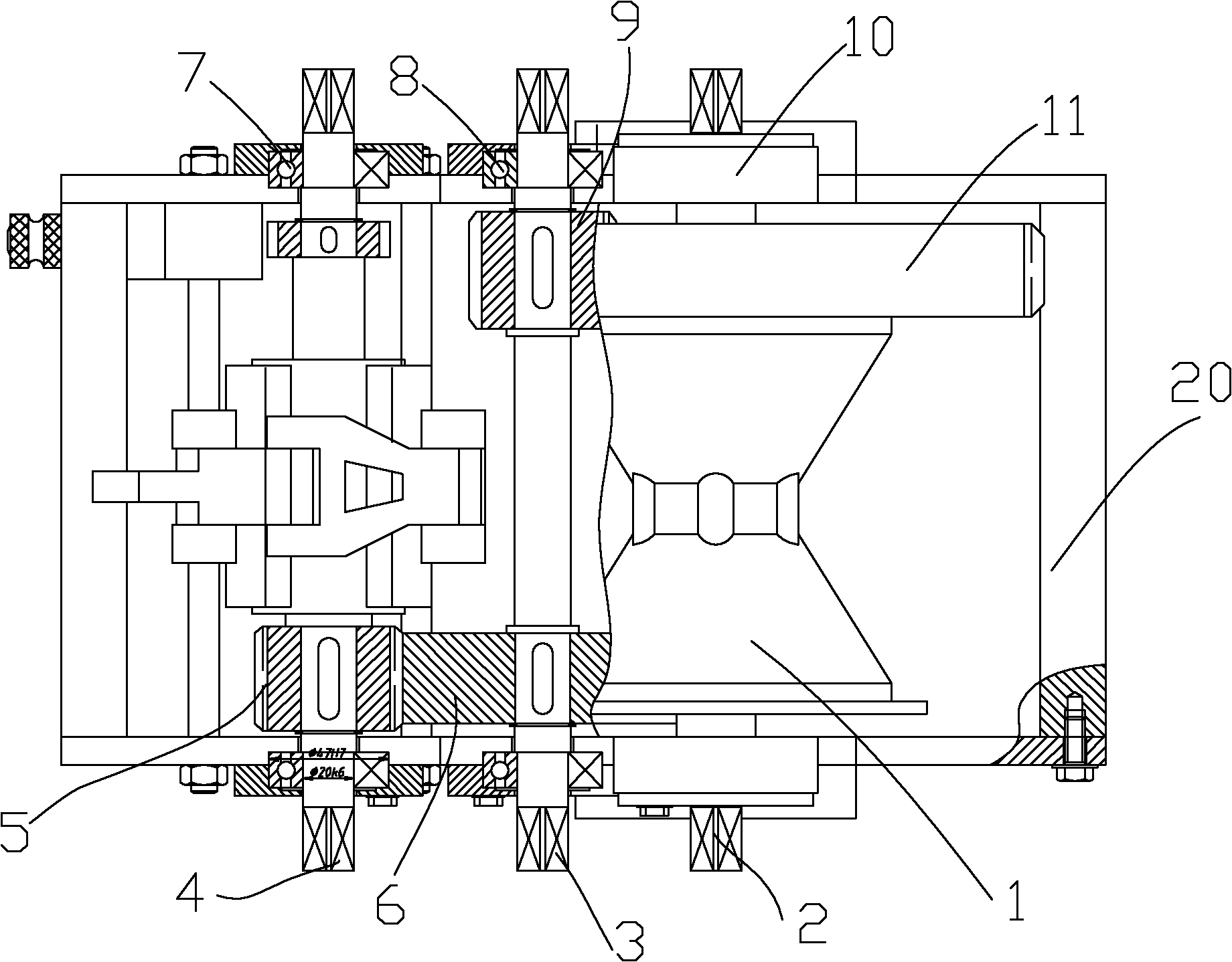 Hand operated grinding mill