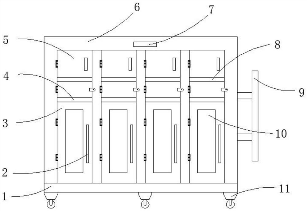 Rotary drying and hanging integrated equipment for fire-fighting clothing