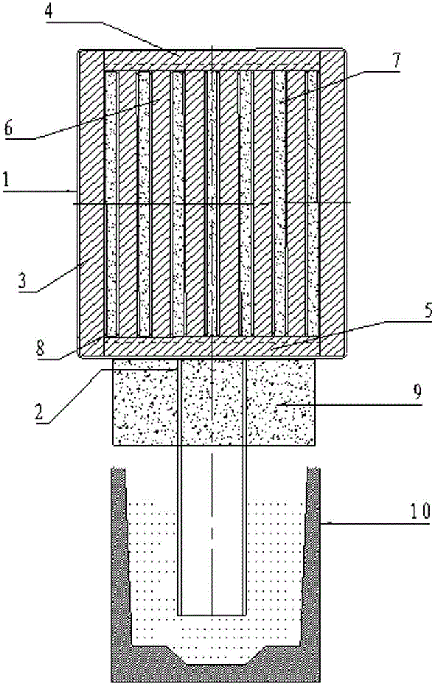 Accurate forming tool of aluminum silicon carbide composite IGBT (insulated gate bipolar translator) baseplate