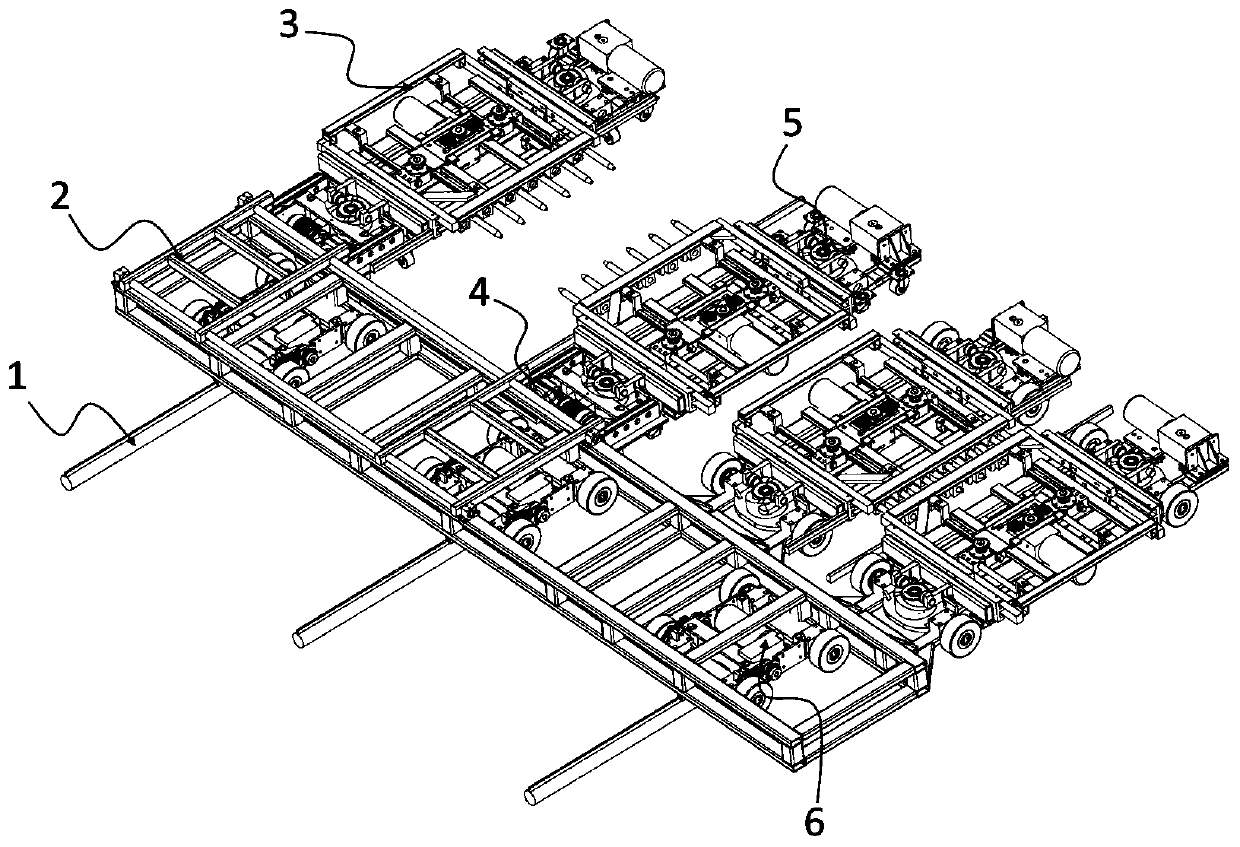 Vertical lifting type automatic parking device and working method thereof