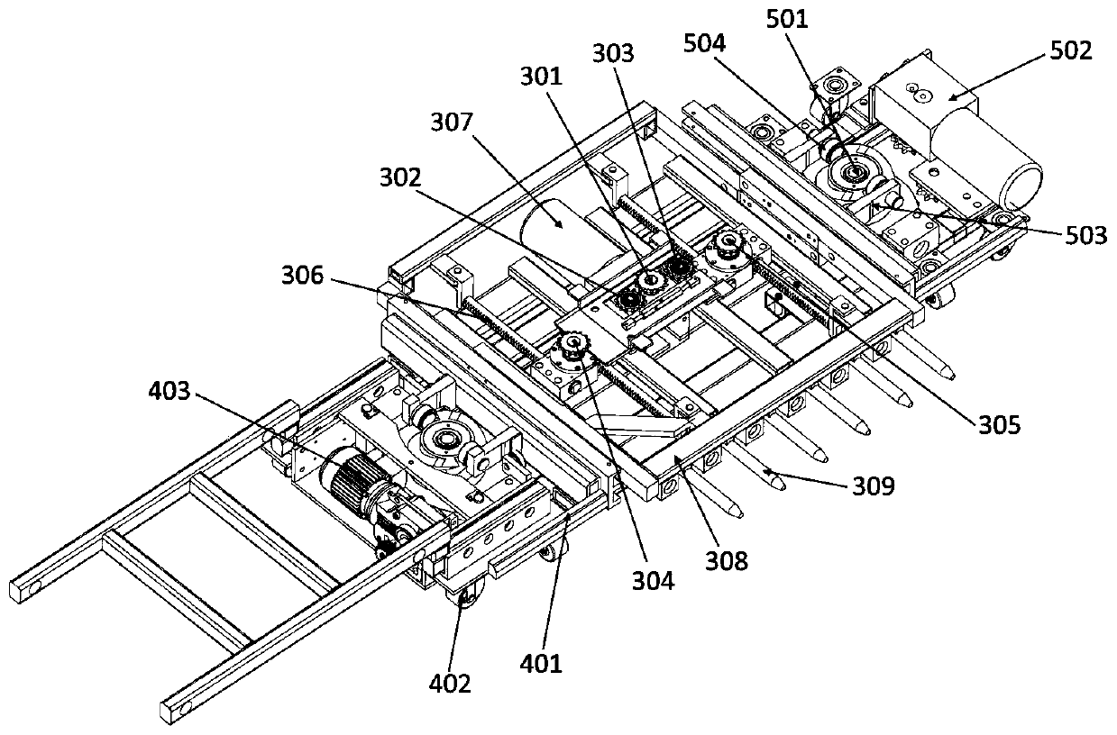 Vertical lifting type automatic parking device and working method thereof