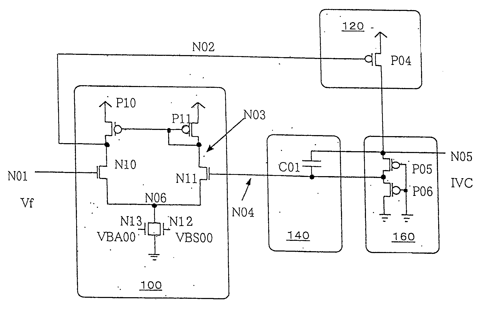 Internal step-down power supply circuit