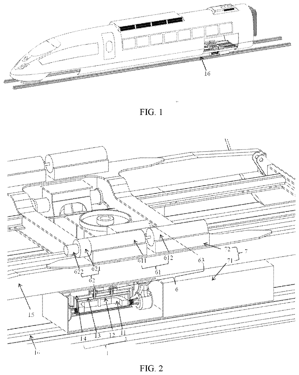 Superconducting eddy-current brake for high-speed train