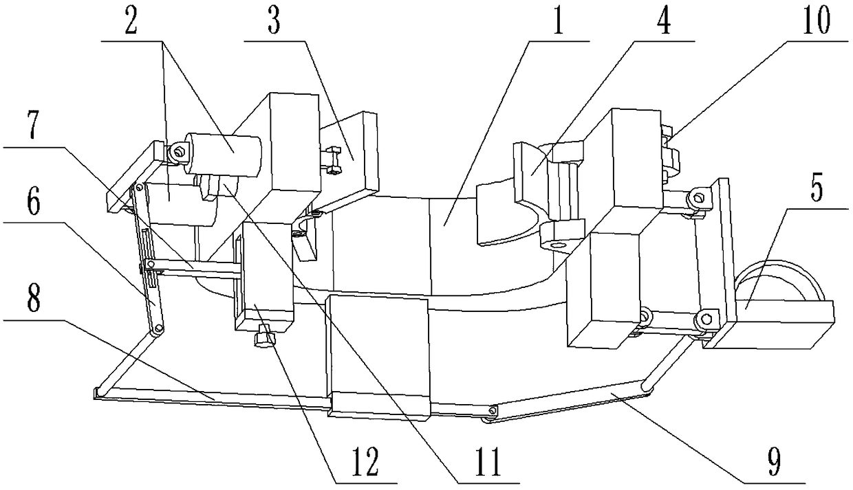 A foot buckle that can automatically change diameter