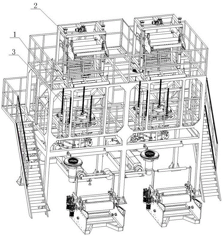 ABA double-screw double-machine head film blowing machine