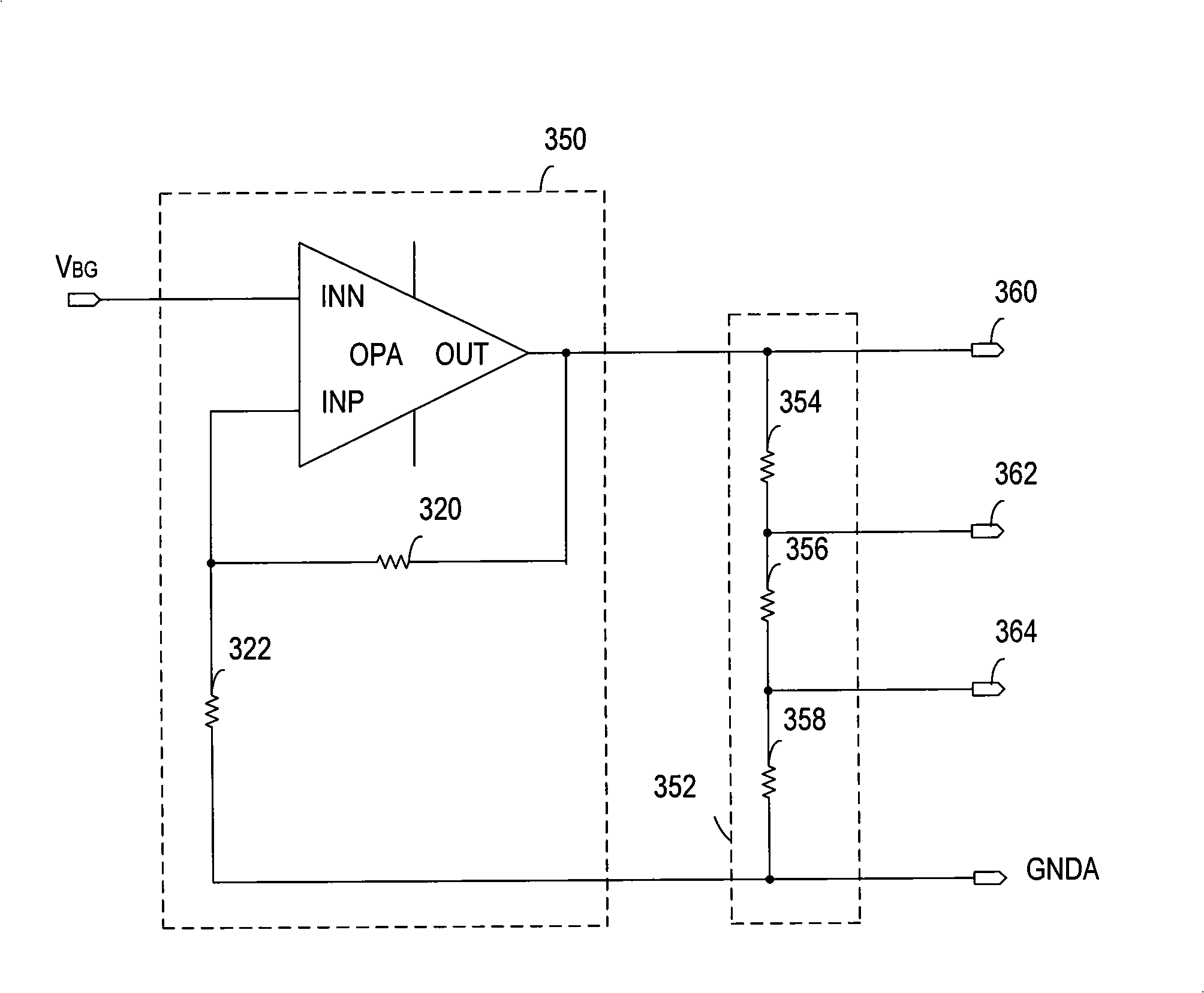 Reference voltage generator and method for providing multiple reference voltages