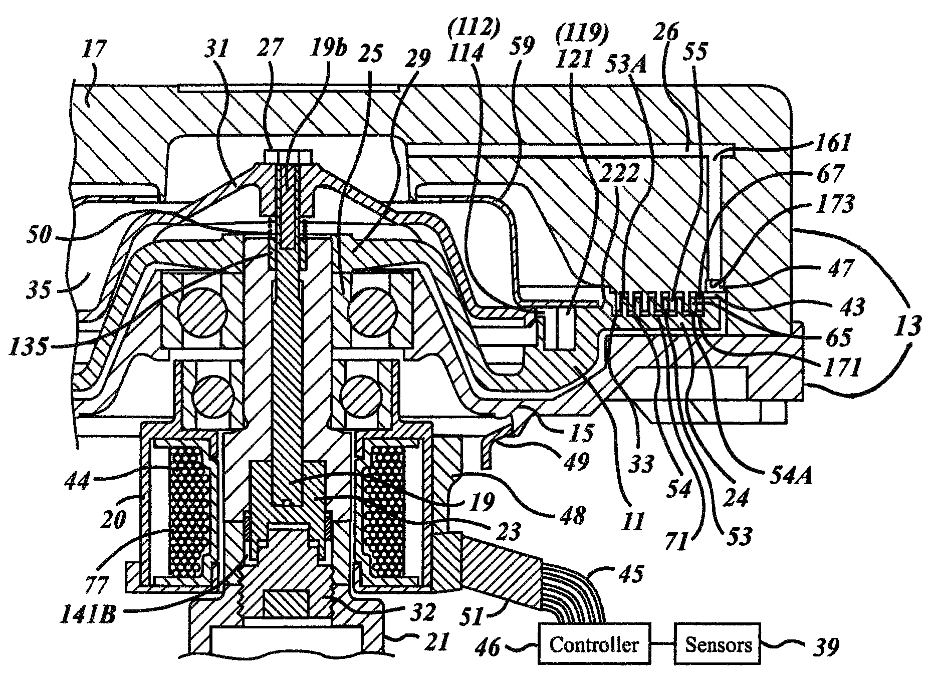 Viscous fan drive having modified land design and armature venting