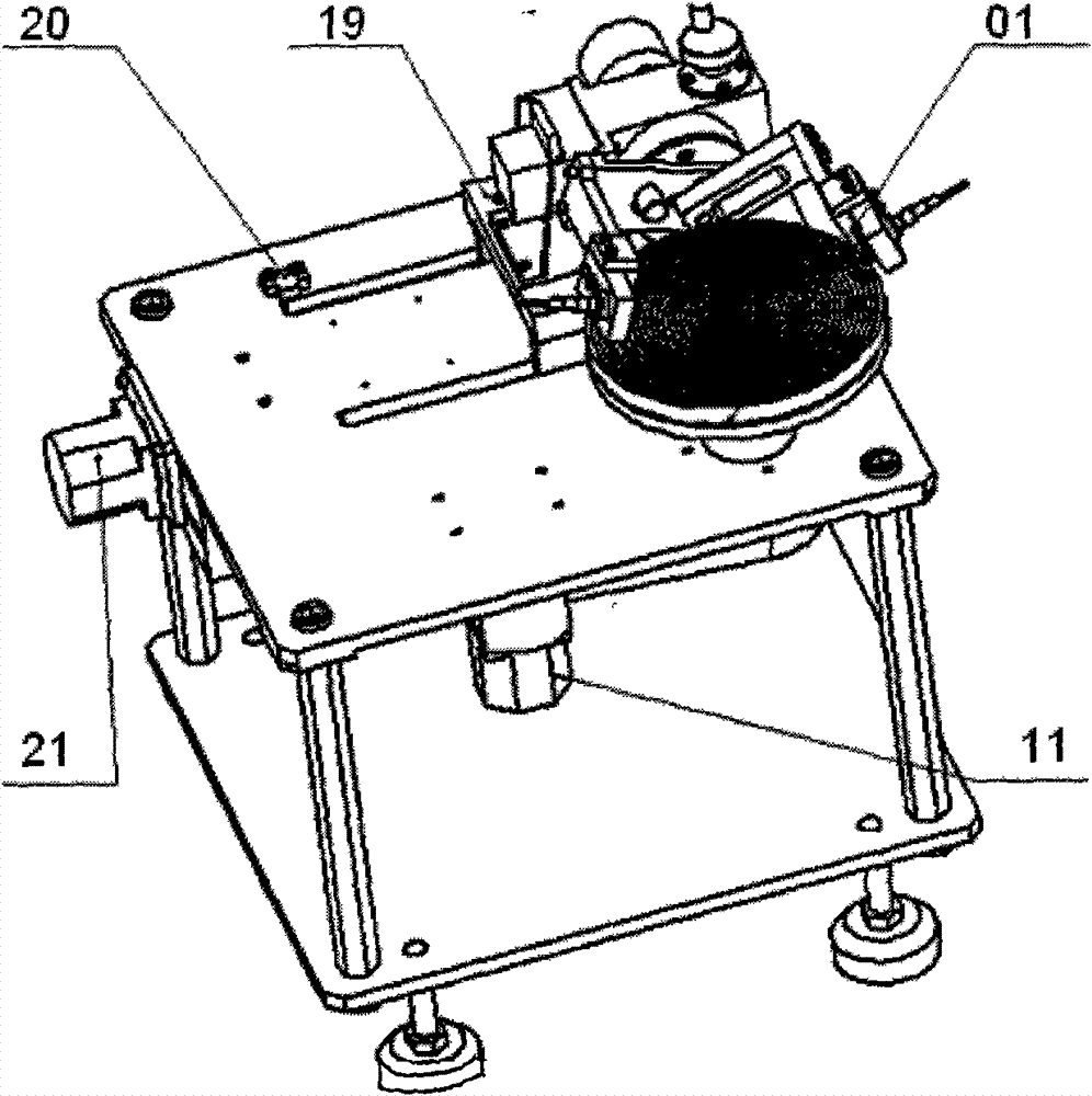 Semiconductor wafer film thickness detecting device on basis of infrared optical interference method