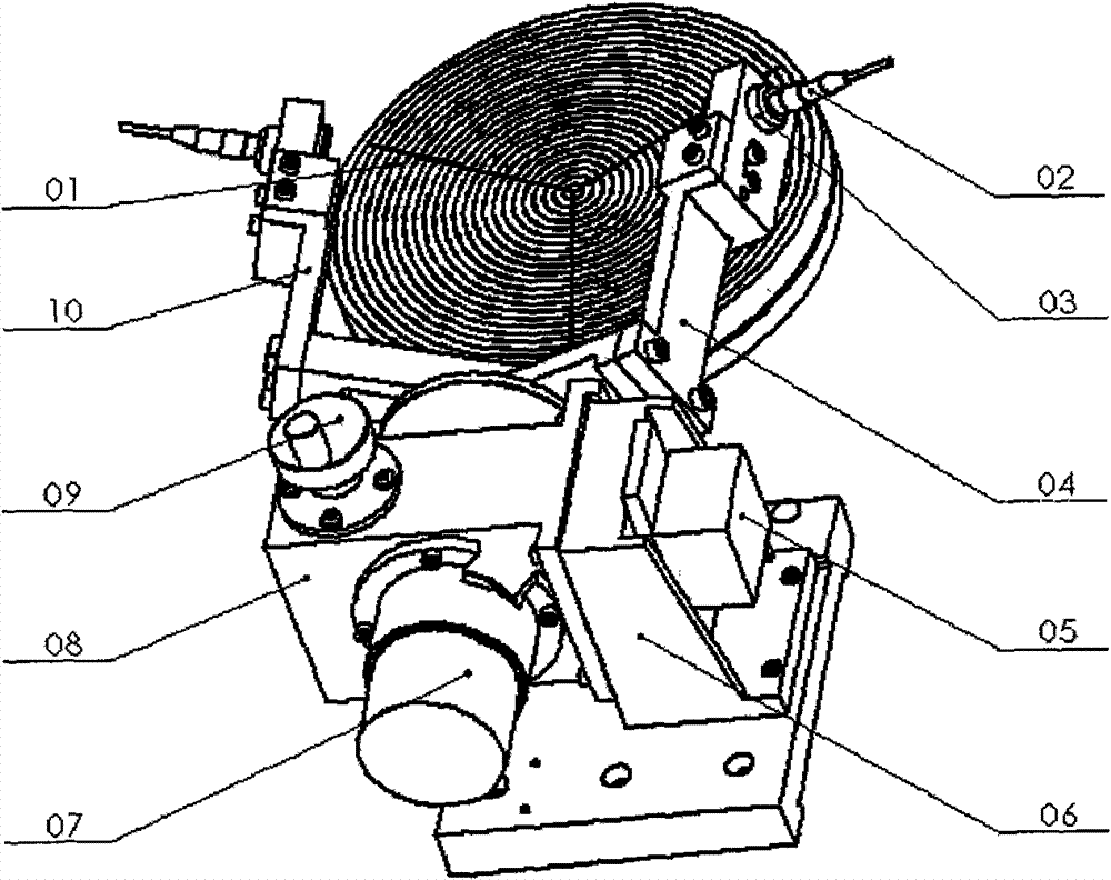 Semiconductor wafer film thickness detecting device on basis of infrared optical interference method