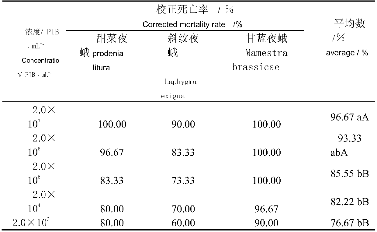 Mamestra brassicae nuclear polyhedrosis virus insecticidal mixture and insecticidal synergistic method thereof