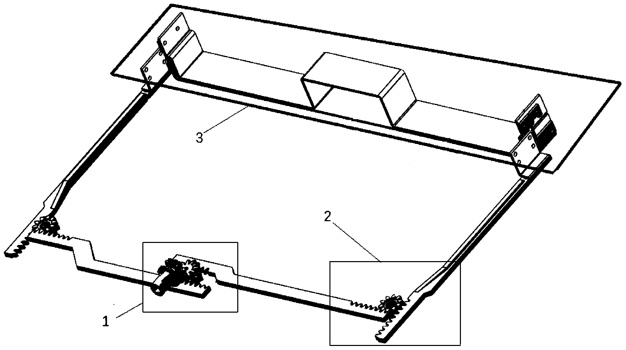 Electric cabinet closed drawer operating device